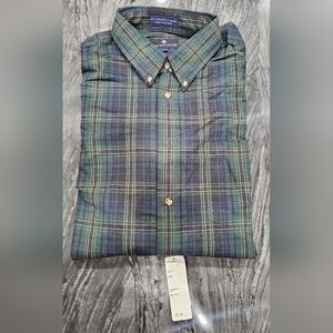 Nordstrom Green and Blue Checkered Shirt